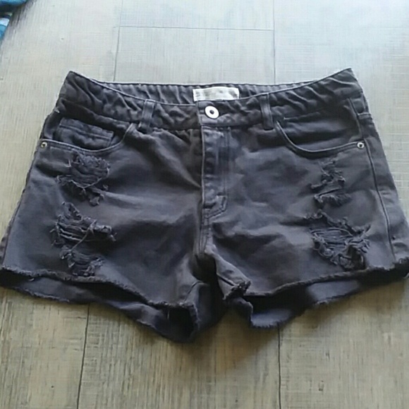 black ripped shorts girls